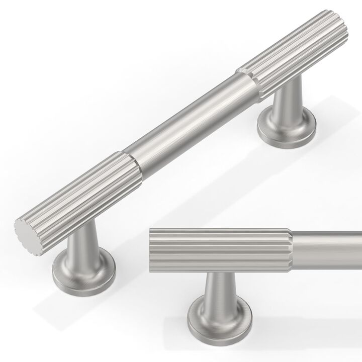 Talentedeco 10 Pack Brushed Satin Nickel Cabinet Pulls 3 Inch(76mm) Kitchen Cabinet Handles Cabinet Hardware for Drawer Pulls