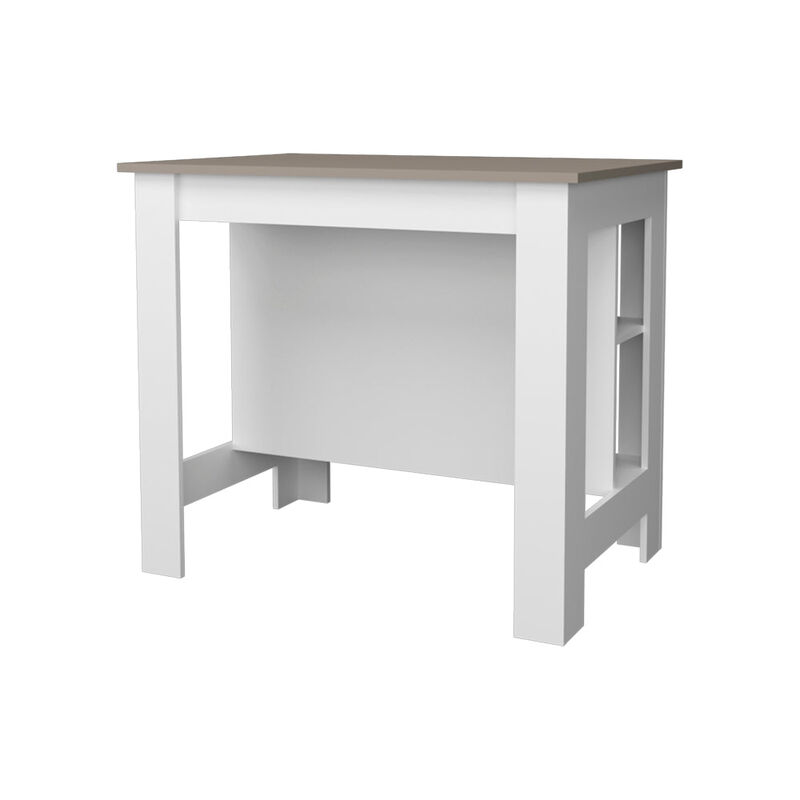Kitchen Island Ada, Kitchen, Taupe / White image number 4