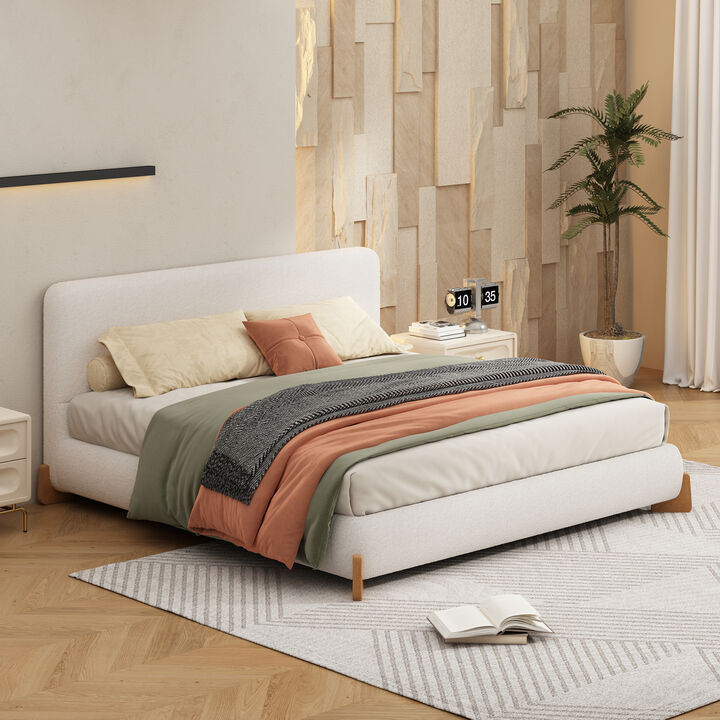 Hepwub Boucle King Size Bed