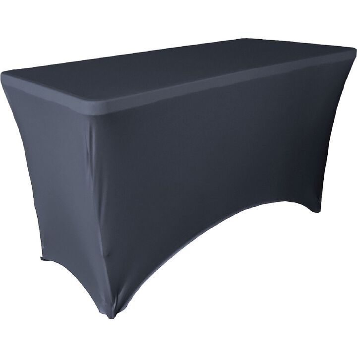 Stretch Fit Rectangular Spandex Tablecloth for Parties and Dining Tables