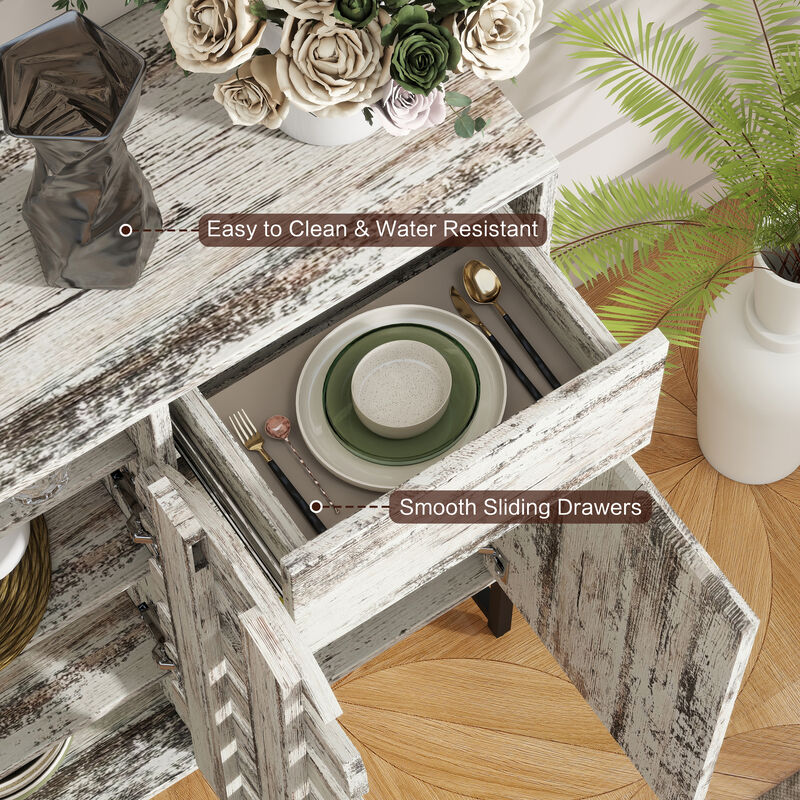 Jilnop rustic storage cabinet image number 6