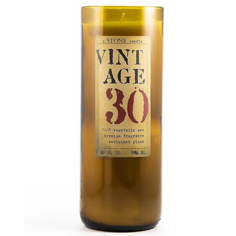 Reclaimed Bottle Candle - Vintage