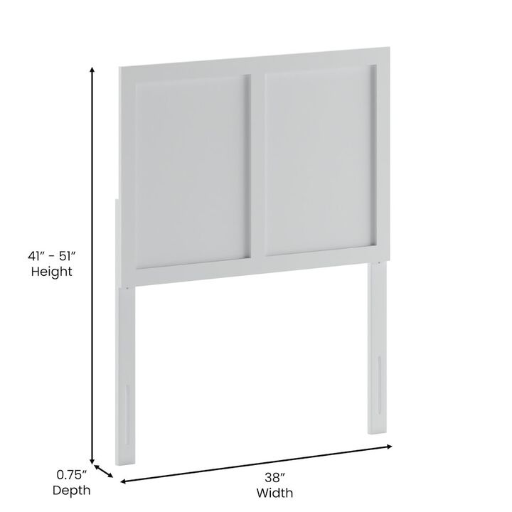 Flash Furniture Contemporary Twin Size Raised Panel Headboard