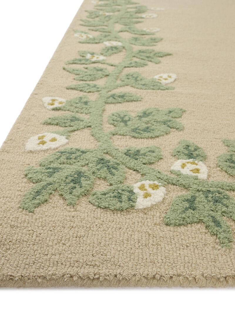Highgrove HIG03 Cream 7'9" x 9'9" Rug by Rifle Paper Co. x Loloi