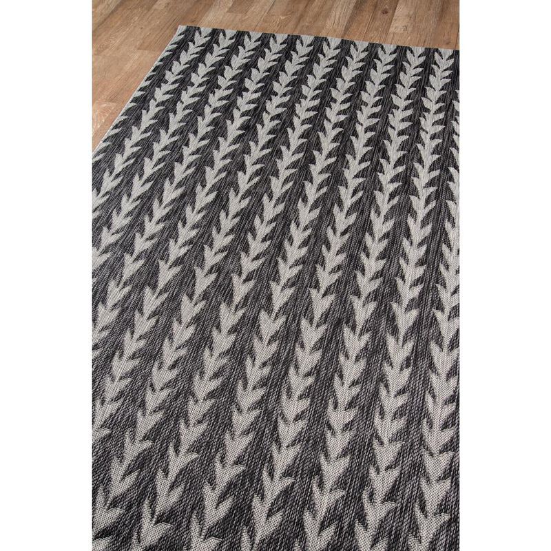 Novogratz Contemporary Rectangle Area Rug, Charcoal, 6'7 X 9'6