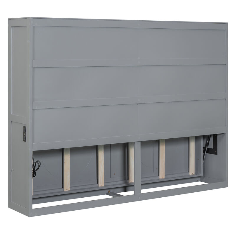 Merax Murphy Bed Cabinet Wall Bed