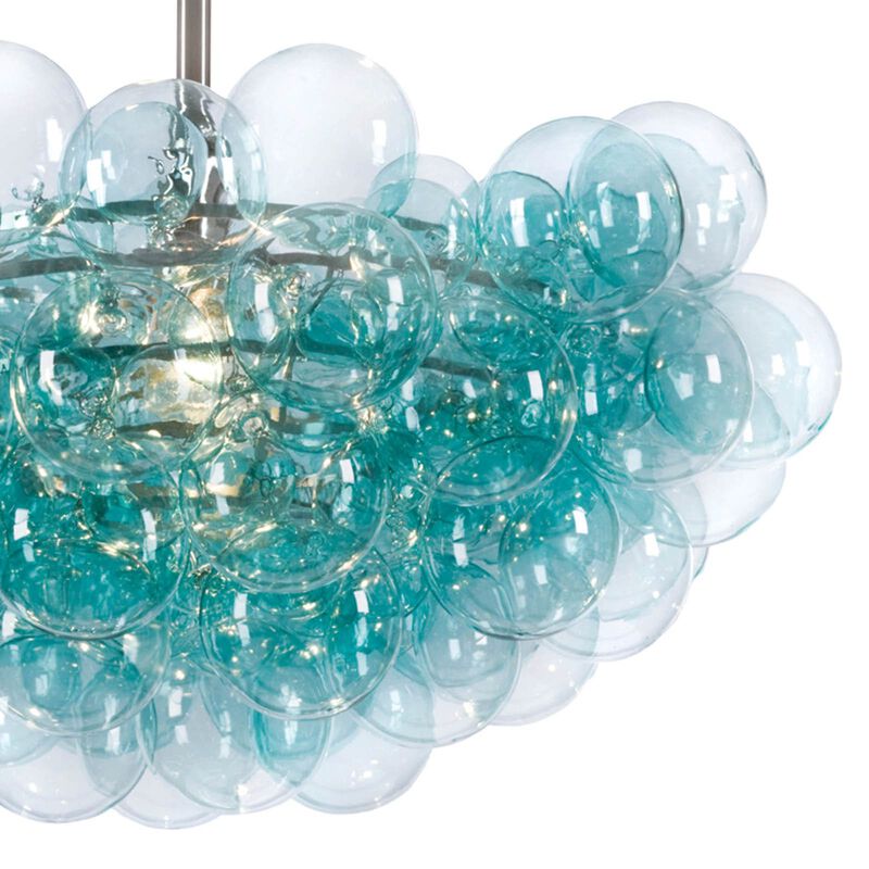 Bubbles Chandelier in Aqua