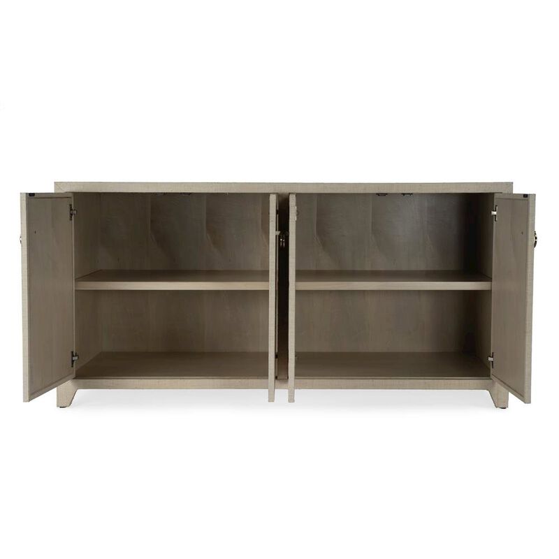 Starlight Canyon Home Buffet Cabinet with Storage - Large 4 Door Side Board in Oak Finish image number 4