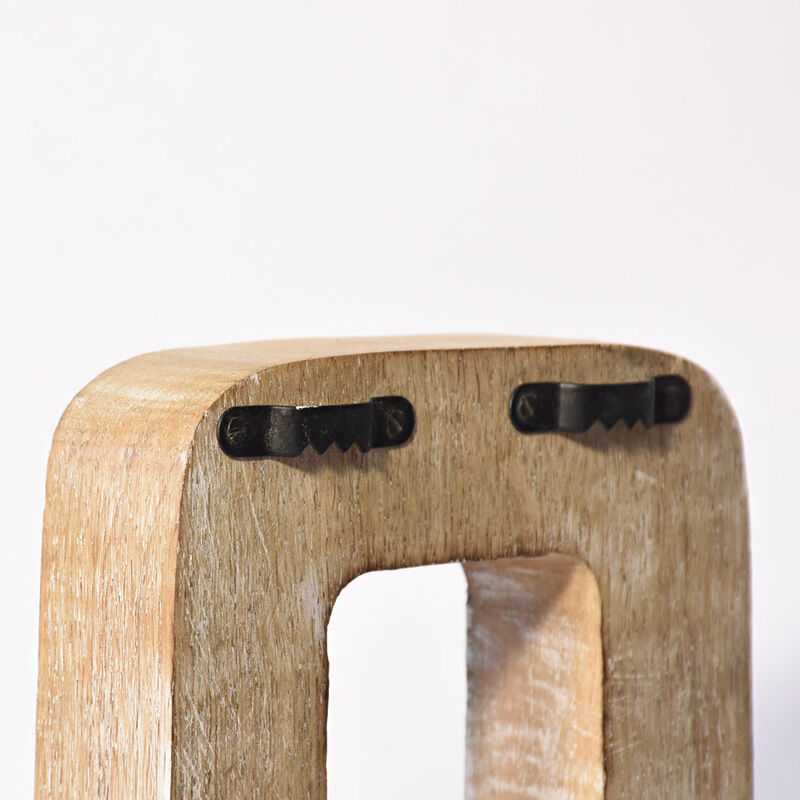 Vintage Natural Handmade Eco-Friendly "Q" Alphabet Letter Block For Wall Mount & Table Top Décor