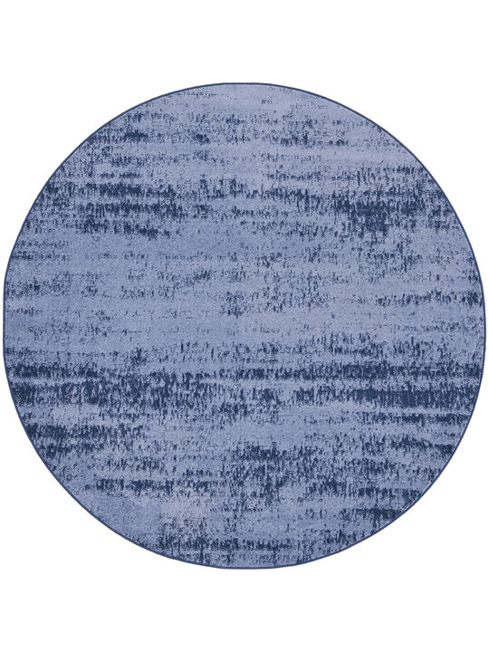 Nourison Essentials NRE03 Denim 4' x Round Rug