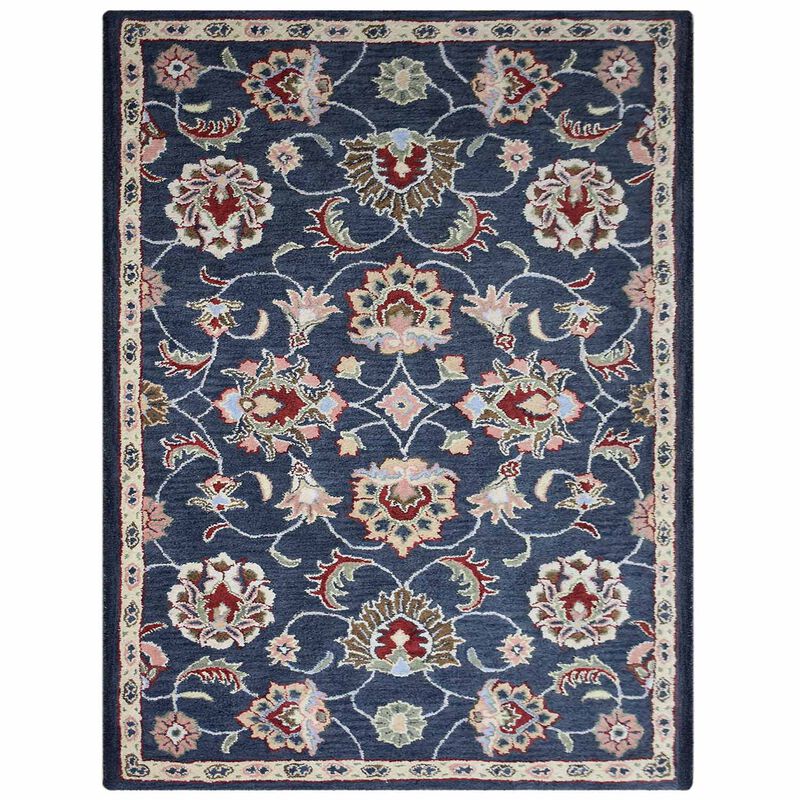 RUGSOTIC CARPETS HAND TUFTED WOOL ECO-FRIENDLY AREA RUGS  - Rectangle Shape, Size, Classic Oriental Traditional  Design, High Pile Thick Handmade Anti Skid Area Rugs (K00659) image number 0