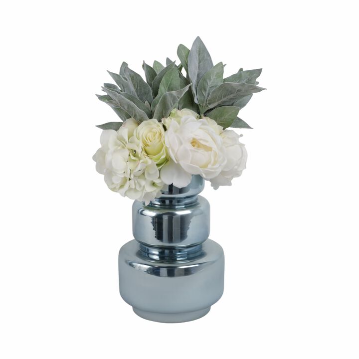 12" Stacked Cylinder Vase