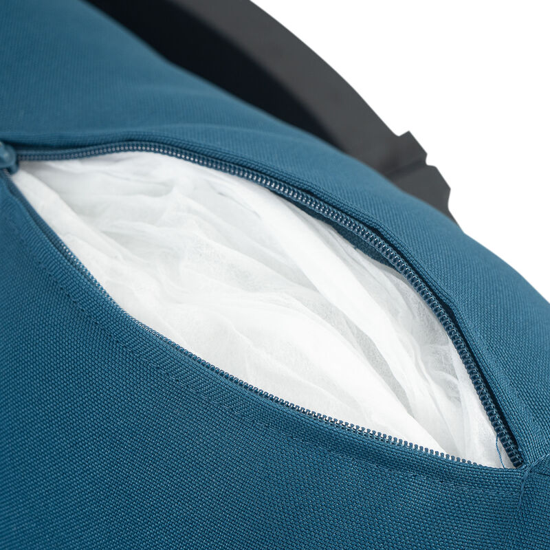 Merax Outdoor Acacia Wood Wicker Club Chair with Cushions