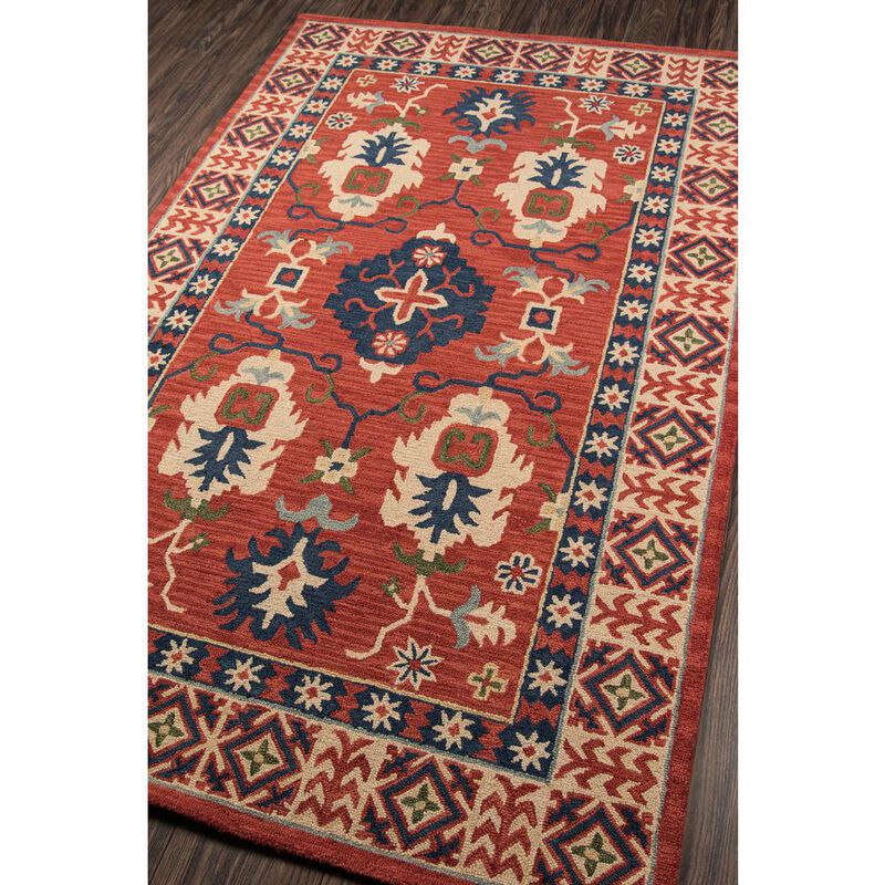 Momeni Traditional Rectangle Area Rug, Red, 3'6 X 5'6