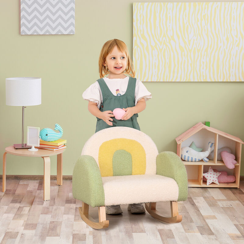 Rocking Toddle Sofa Chair for Nursery Kindergarten Playroom Bedroom - Gray