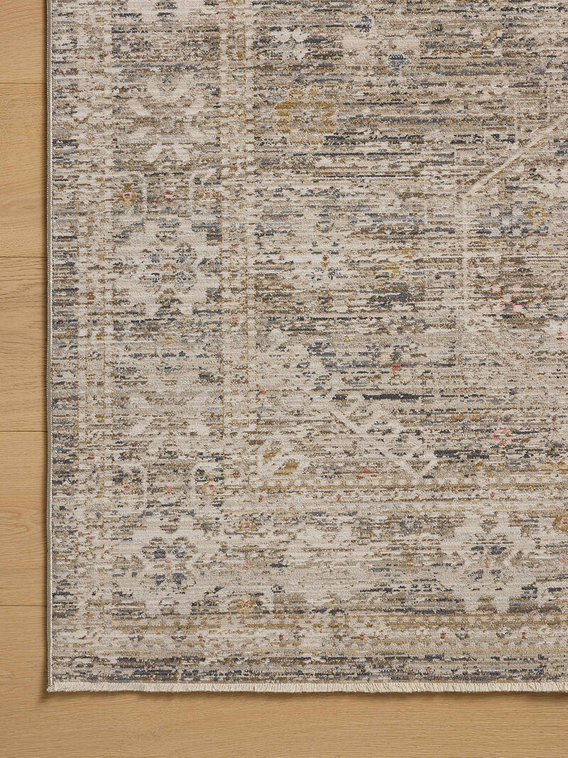 Ida IDA01 Taupe/Multi 5'3" x 7'6" Rug by Chris Loves Julia x Loloi image number 4