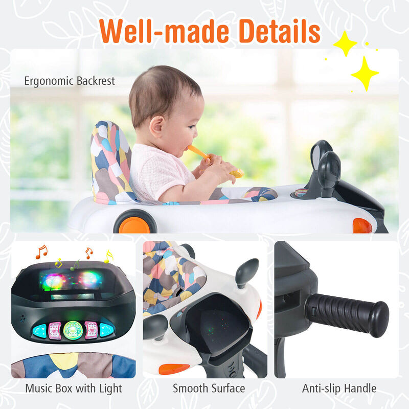 Baby Push Walker 2-in-1 Activity Center Adjustable Height image number 4
