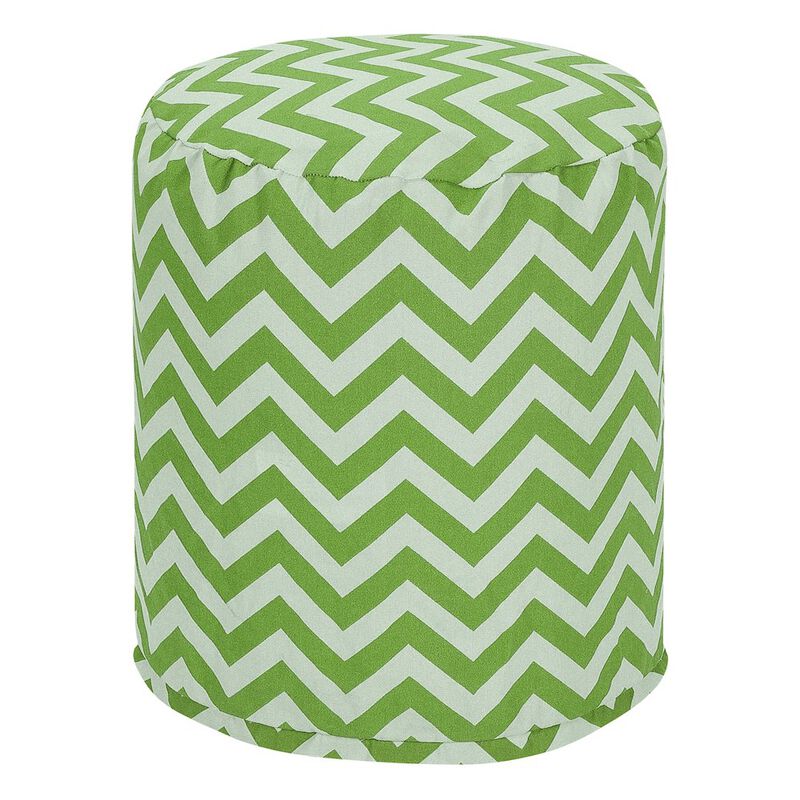 Majestic Home Goods Pouf Chevron Sage