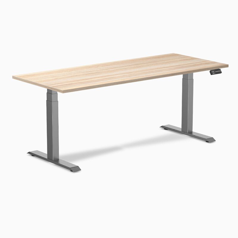 Desky Dual Laminate Sit Stand Desk image number 0