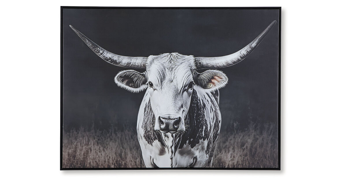 Harlandale Longhorn Cow Wall Art