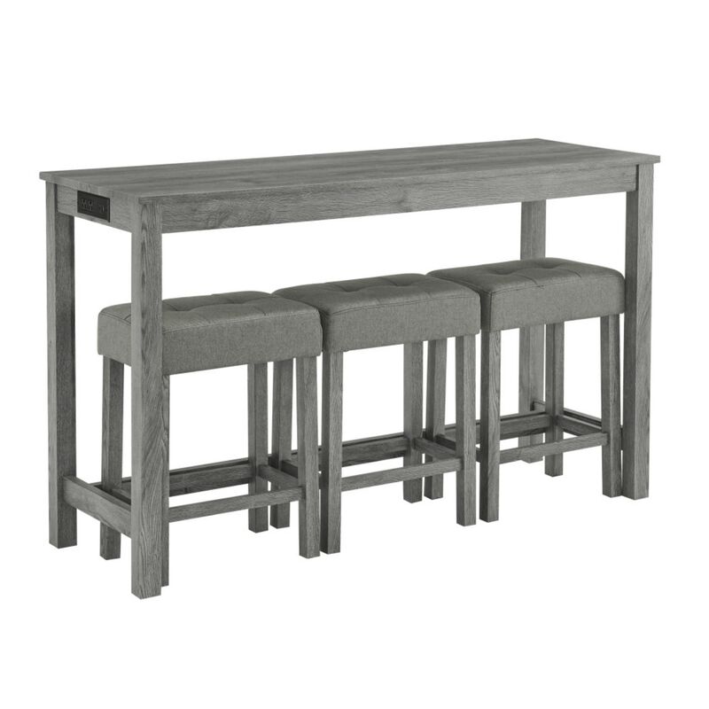 Peldze 4‑Piece Industrial Bar Table Set image number 0