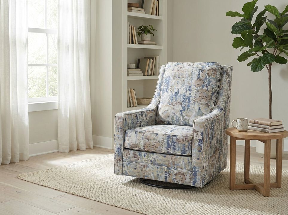 Dustinford Swivel Glider Accent Chair
