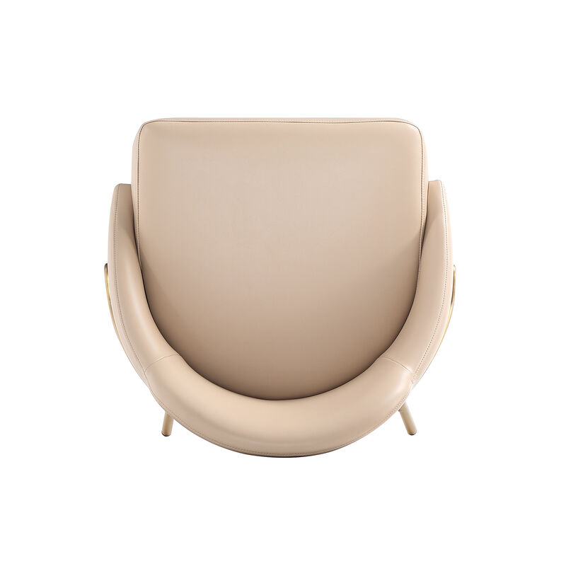 Gracie Barstool in Tan and Gold