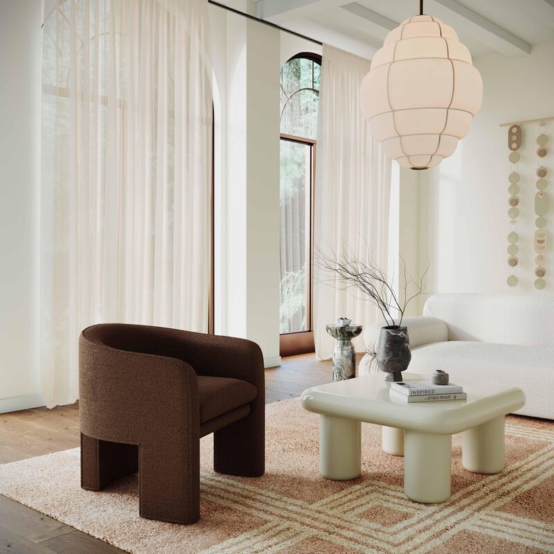 Memphis Chocolate Brown Coffee Table image number 1