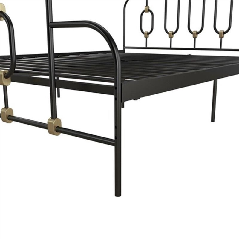 Metal Finish Adjustable Platform Bed – Farmhouse Inspired Design
