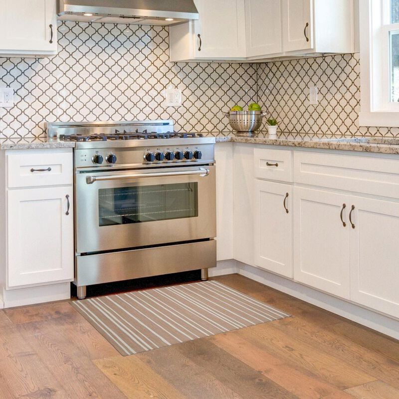 Linon Outdoor Washable Weston Tan & Ivory, Rug image number 6