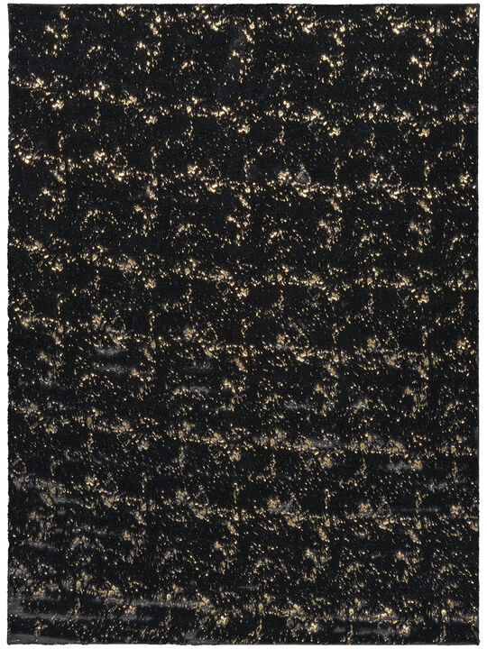 Cozy Shimmer CSH01 Black/Gold 7'9" x 9'9" Rug