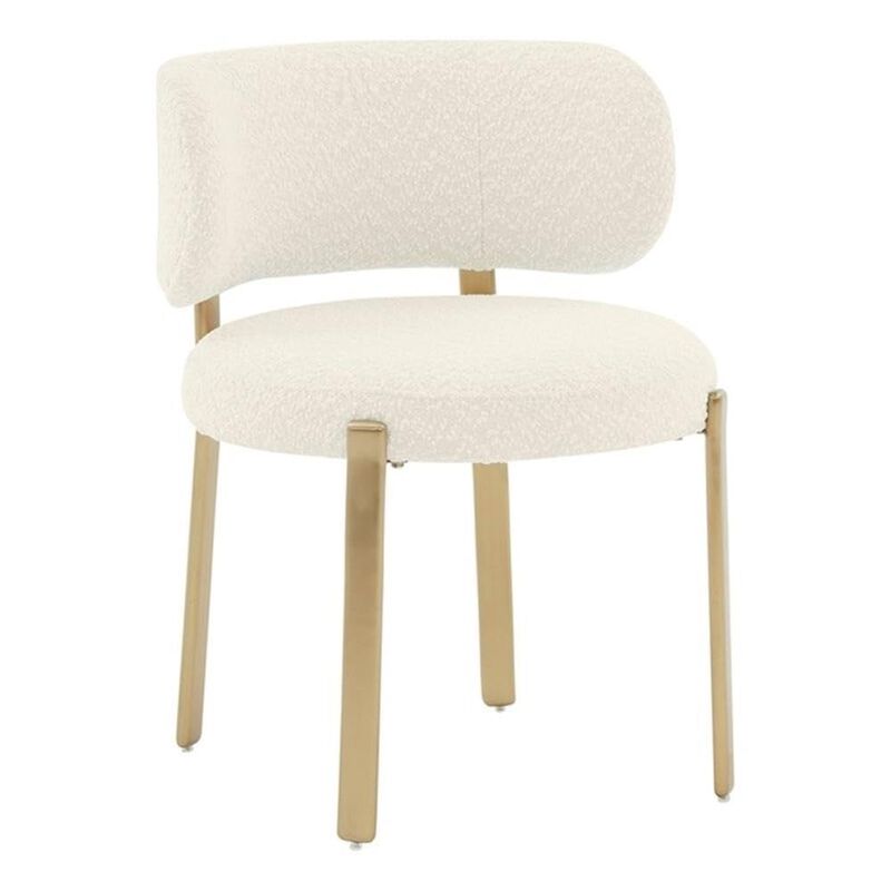 Casafoyer Margaret Cream Performance Boucle Dining Chair image number 0