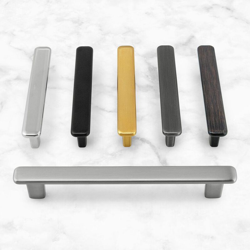 Hestia Hardware 10 Pack 10 Inch Modern Curved Edge Flat Bar Pull image number 5