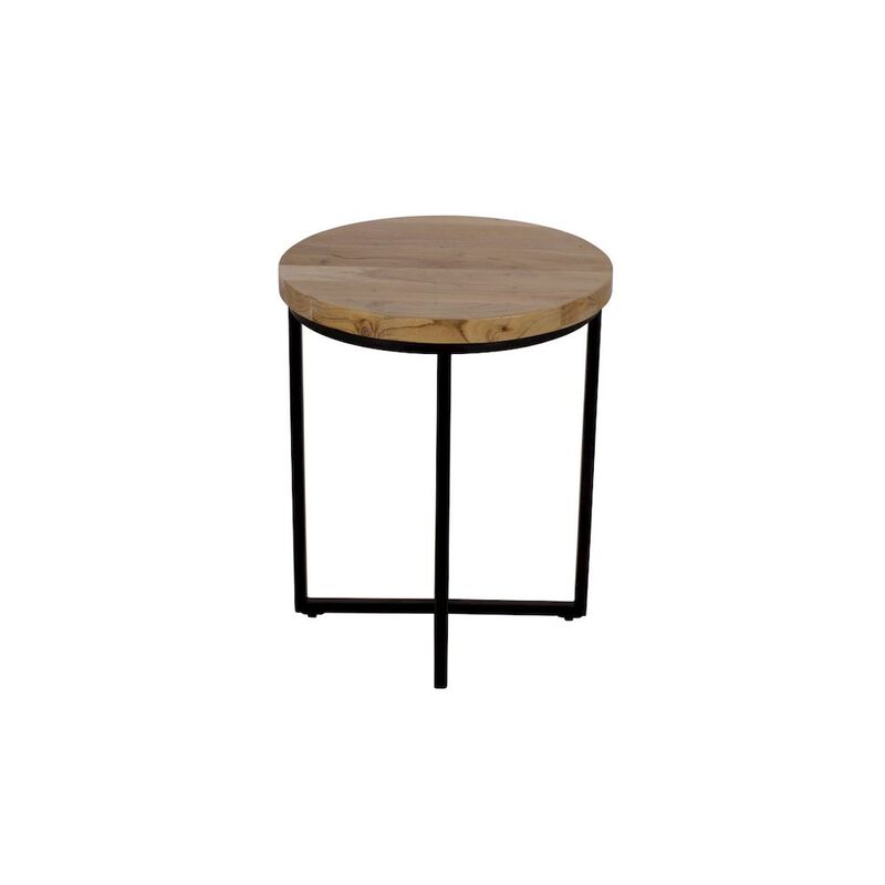 Jofran Ames Solid Wood Modern 20 Round End Table