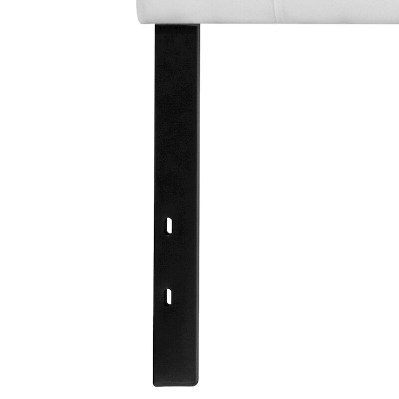 Flash Furniture Tufted Upholstered King Size Headboard in White Fabric image number 4