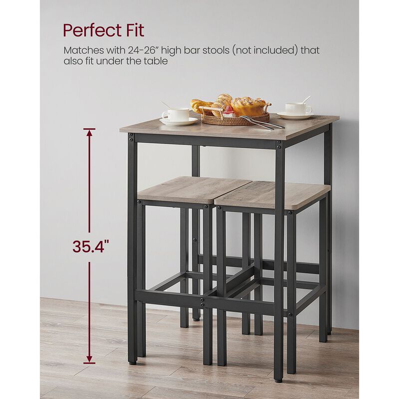 Modern High Top Bar Table with Sleek Design and Durable Finish