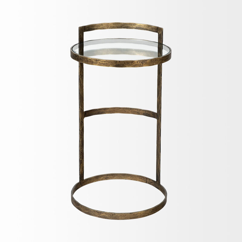 Tempered Glass Round End Table &ndash; Elegant & Durable Design
