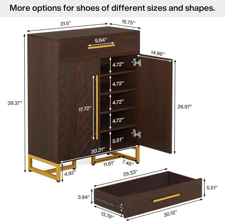 Spacious Shoe Storage Organizer For Entryway