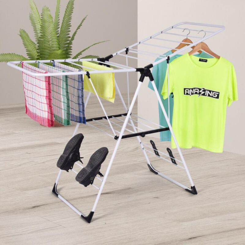 Hivvago Portable Laundry Clothes Storage Drying Rack image number 1