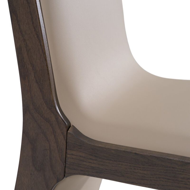 Modrest Pacer - Modern Beige & Grey Ash Dining Chair (Set of 2)