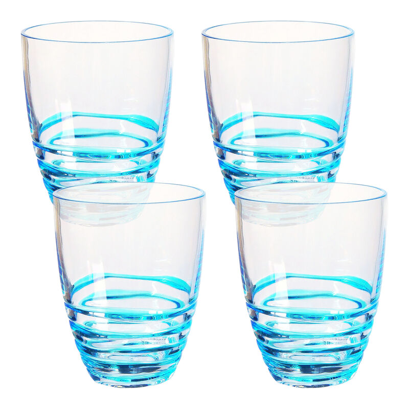 Set of 4 Acrylic Stemless Whiskey Tumblers for Home, Bar, and Special Occasions