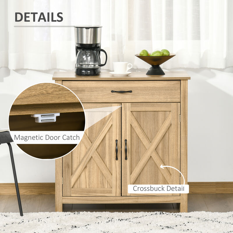 Hibgwa Farmhouse Sideboard Buffet Cabinet image number 3