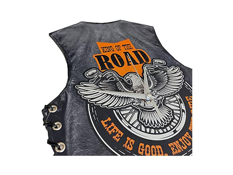 Goodtime Motorcycle Pendulum Swinging Wall Clock Home Decor image number 2