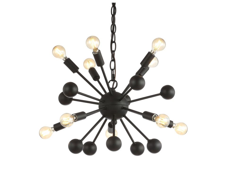 Orbit 10-Light Adjustable Iron Modern Industrial Sputnik LED Chandelier