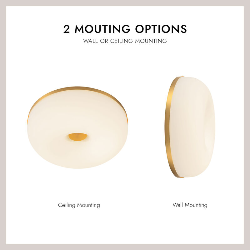 Jada 12 in LED Flush Mount with Glass image number 9