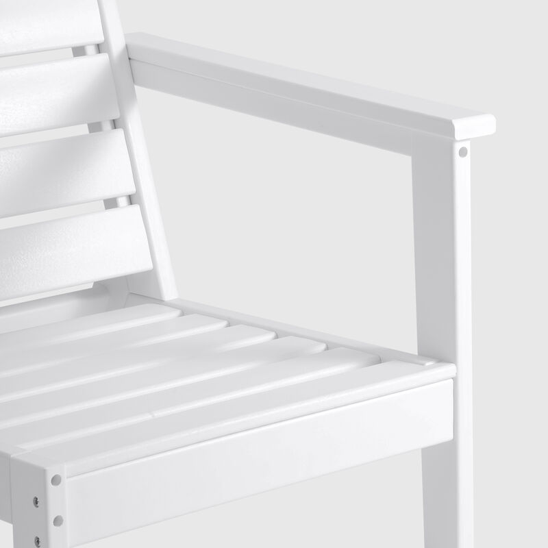 WestinTrends Outdoor Patio HDPE Loveseat Sofa with Patio Cushions