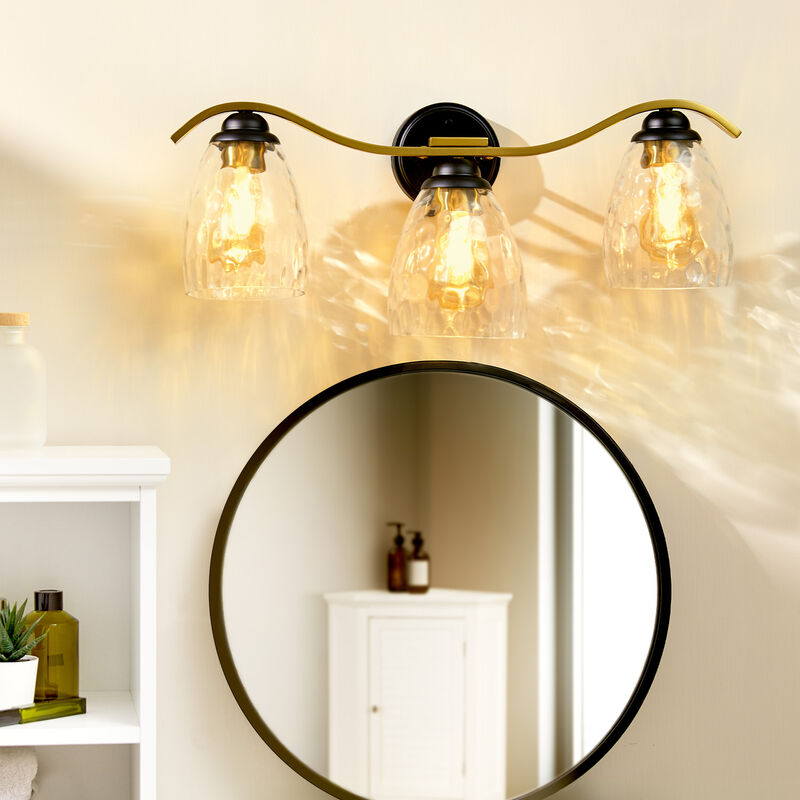 Heidi 3-Light Bathroom Vanity Wall Sconce Light with 3-Stage Touch Dimmer image number 6