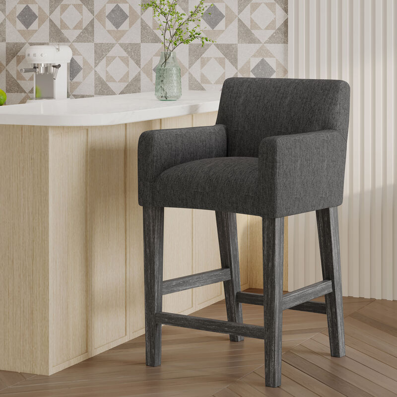 Merax Upholstered Counter Stools  Dining Chairs