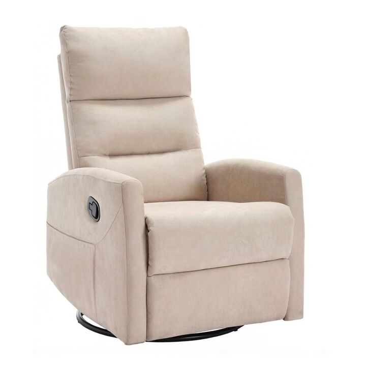 GOODSILO Manual Recliner Chair with Swivel and Rocking Function for Comfortable Living Room Seating