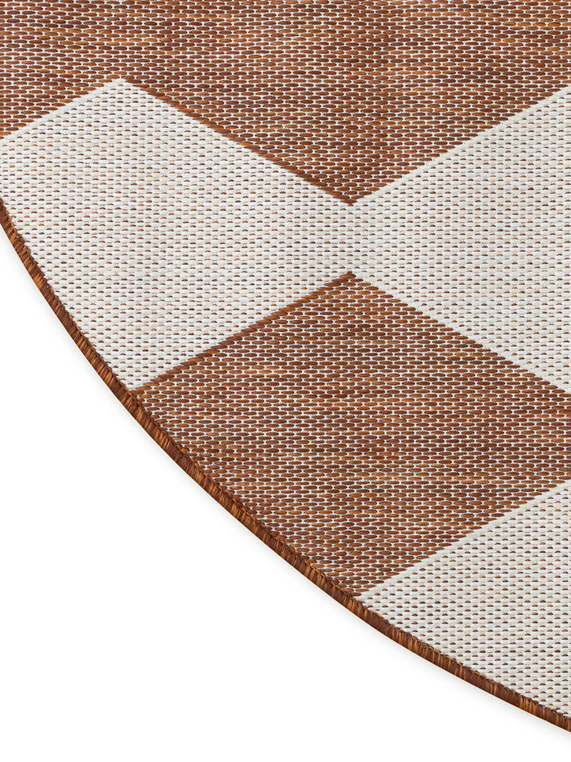 Positano POS04 Terracotta 6' x Round Rug